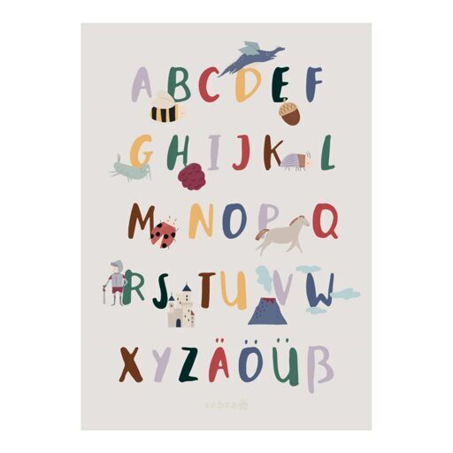 Plakat, Alphabet A-ß